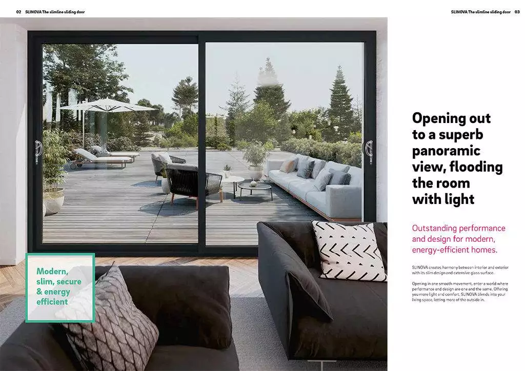 Rehau Slinova Brochure Cover – Cristal Windows, Doors & Conservatories