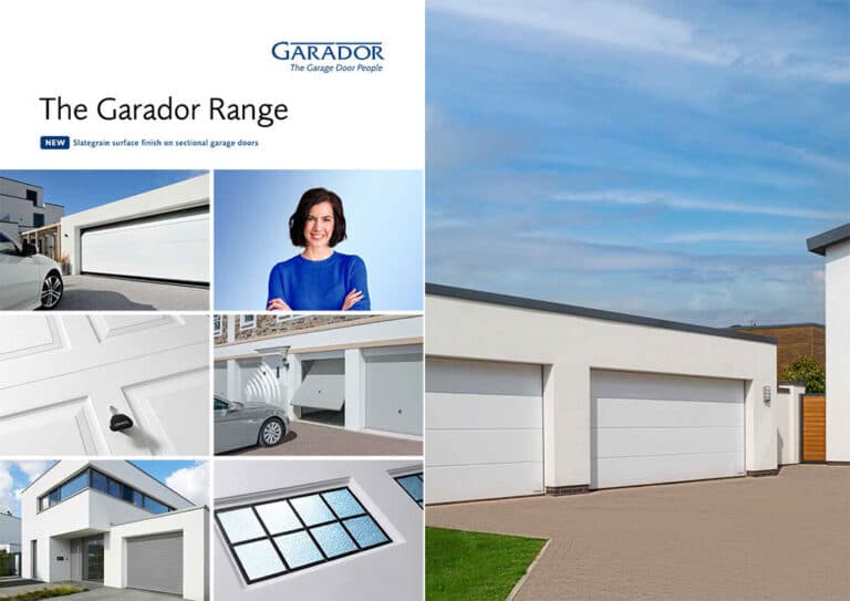 The Garador Garage Doors Brochure Cover – Cristal Windows, Doors & Conservatories
