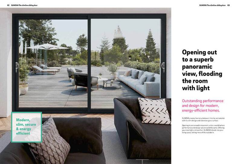 Rehau Slinova Brochure Cover – Cristal Windows, Doors & Conservatories