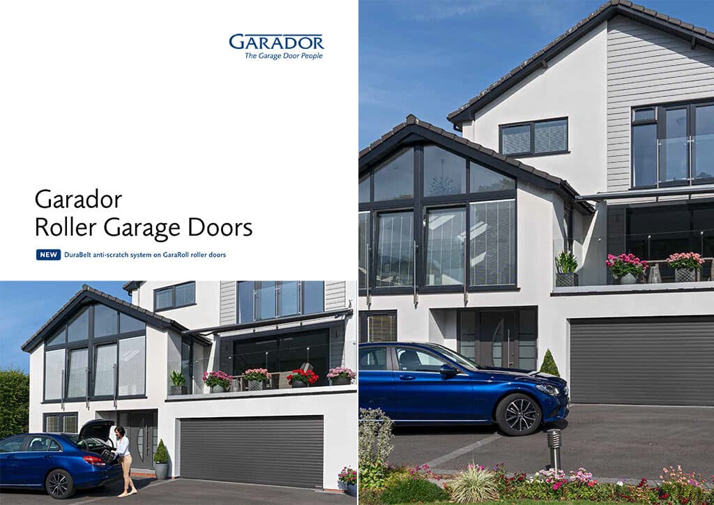 The Garador Roller Garage Doors Brochure Cover – Cristal Windows, Doors & Conservatories
