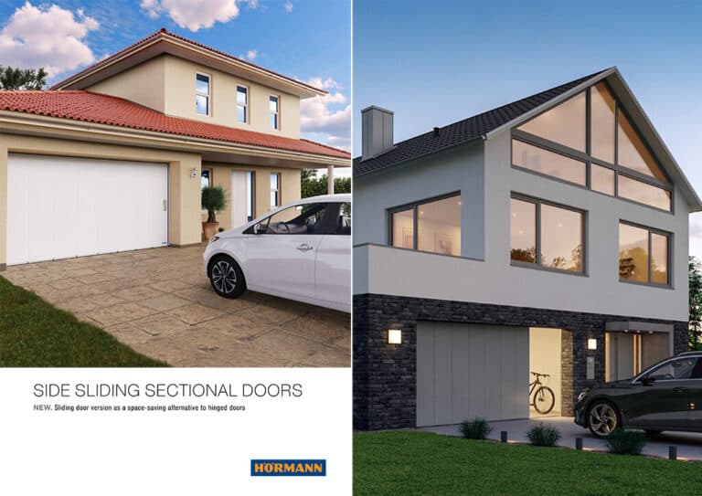 Hörmann Side Sliding Sectional Garage Doors Brochure Cover – Cristal Windows, Doors & Conservatories