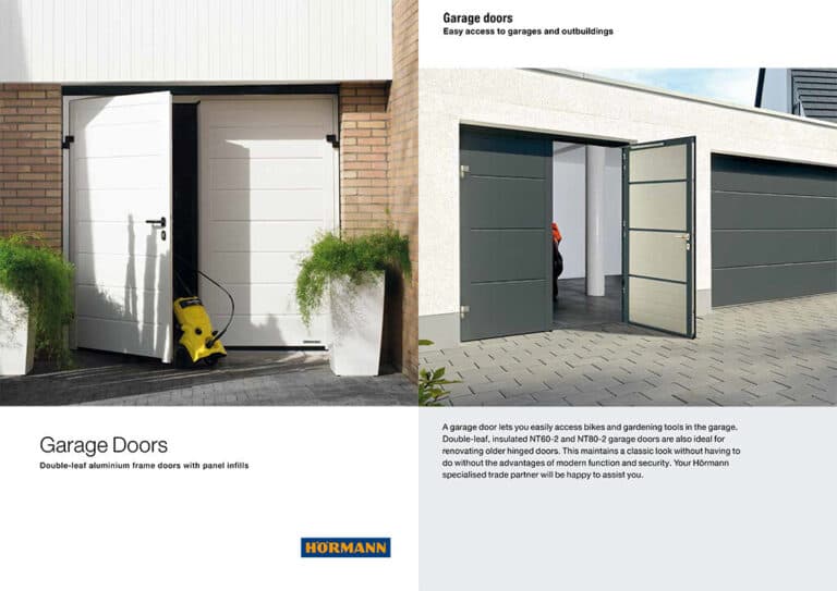 Hörmann Side Hinged Garage Doors Brochure Cover – Cristal Windows, Doors & Conservatories