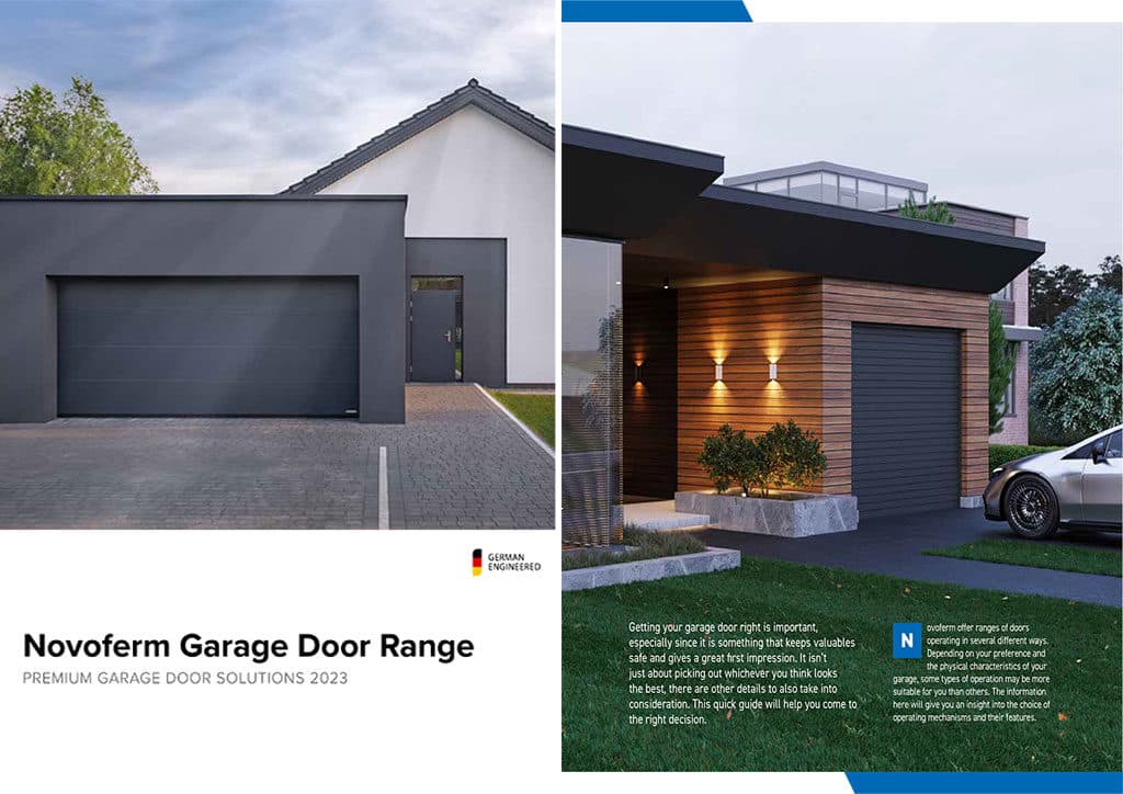 Novoferm Garage Doors Brochure Cover – Cristal Windows, Doors & Conservatories