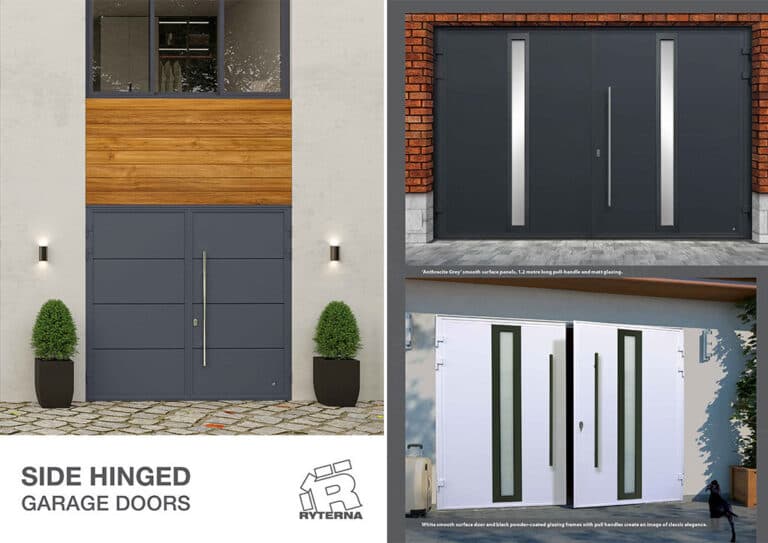 Ryterna Side Hinged Garage Doors Brochure Cover – Cristal Windows, Doors & Conservatories